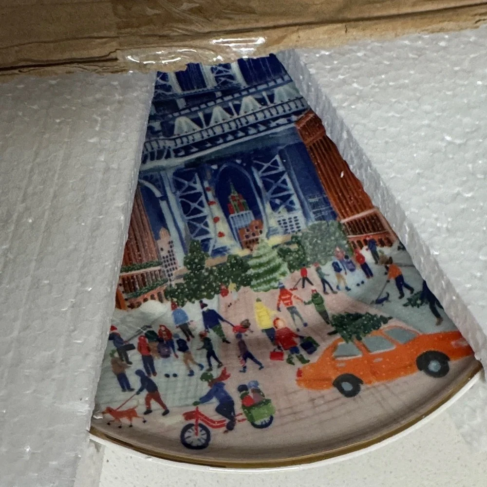 Anthropologie PHILLY Holiday in the City Plate 2024